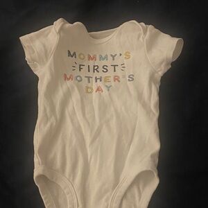 Carter's Cream Bodysuit - Mommy's First Mother's Day